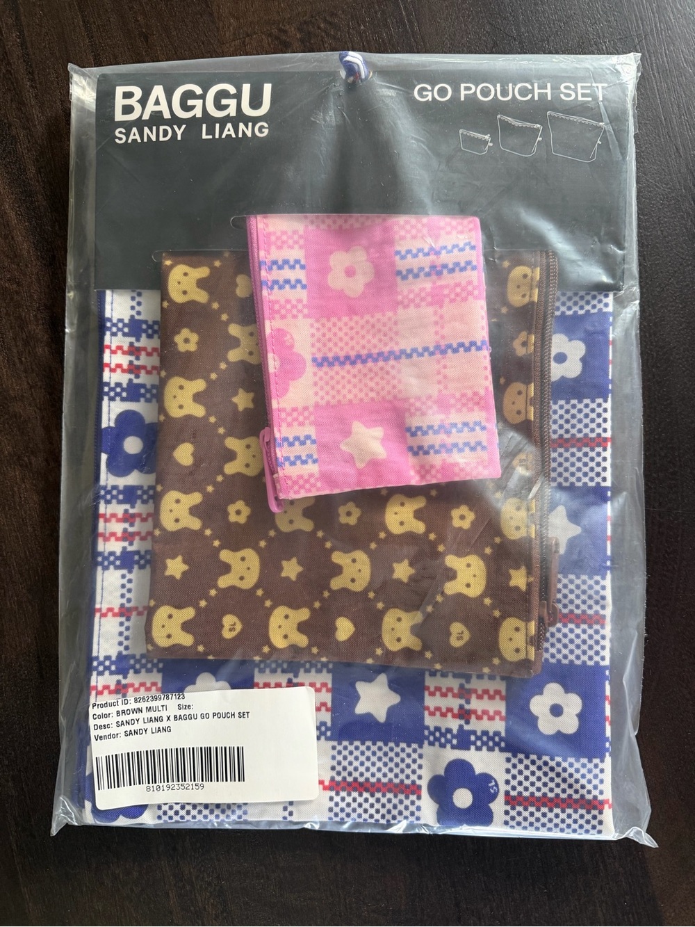 Sandy liang x BAGGU go pouch set Three-Pouch Set